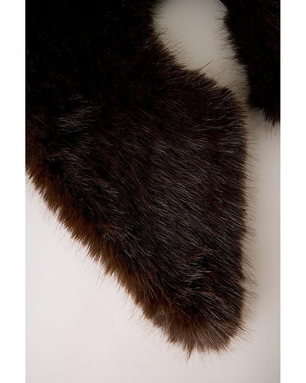 By Anthropologie Blue Faux-Fur Collar