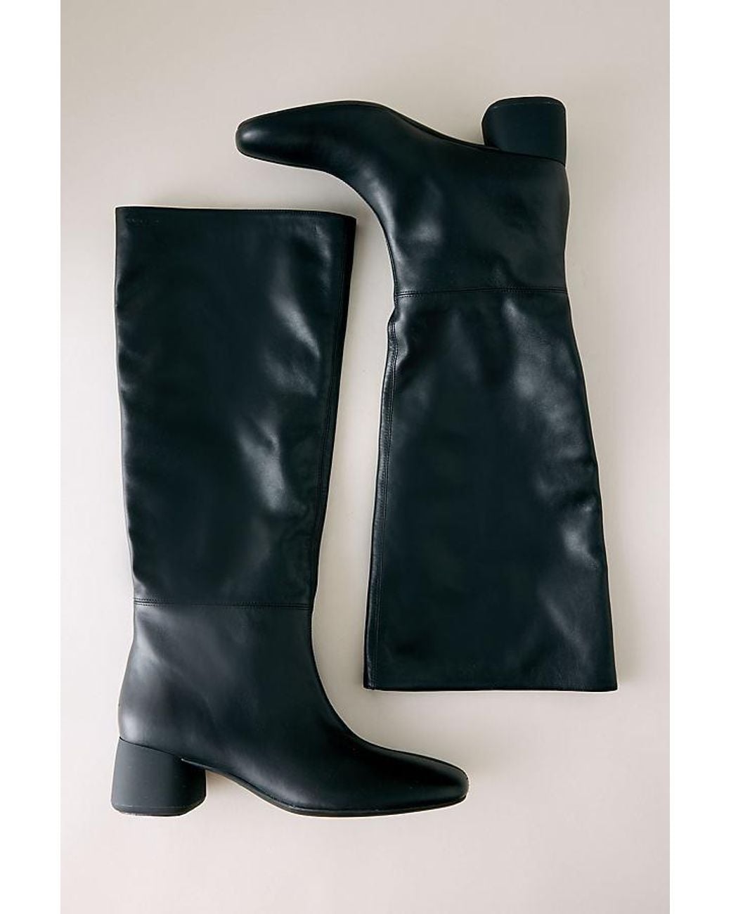 Vagabond Black Vagabond Livia Tall Leather Scrunch Boots