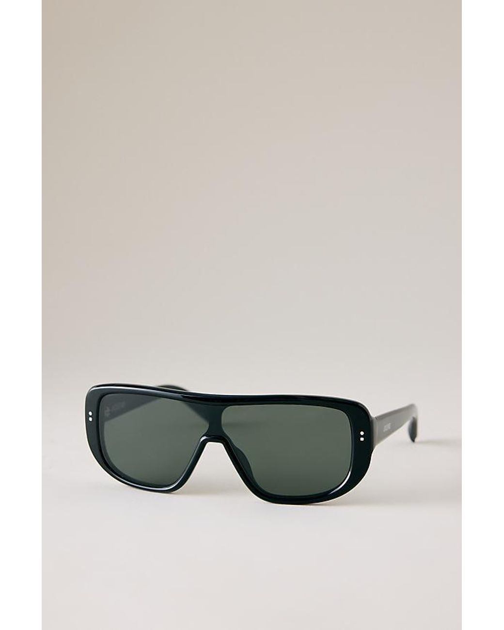 Jacquemus Gray Masco Shield Aviator Sunglasses