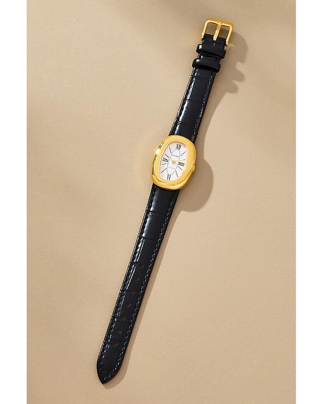 CENDRE Black Bridgette Oval Watch