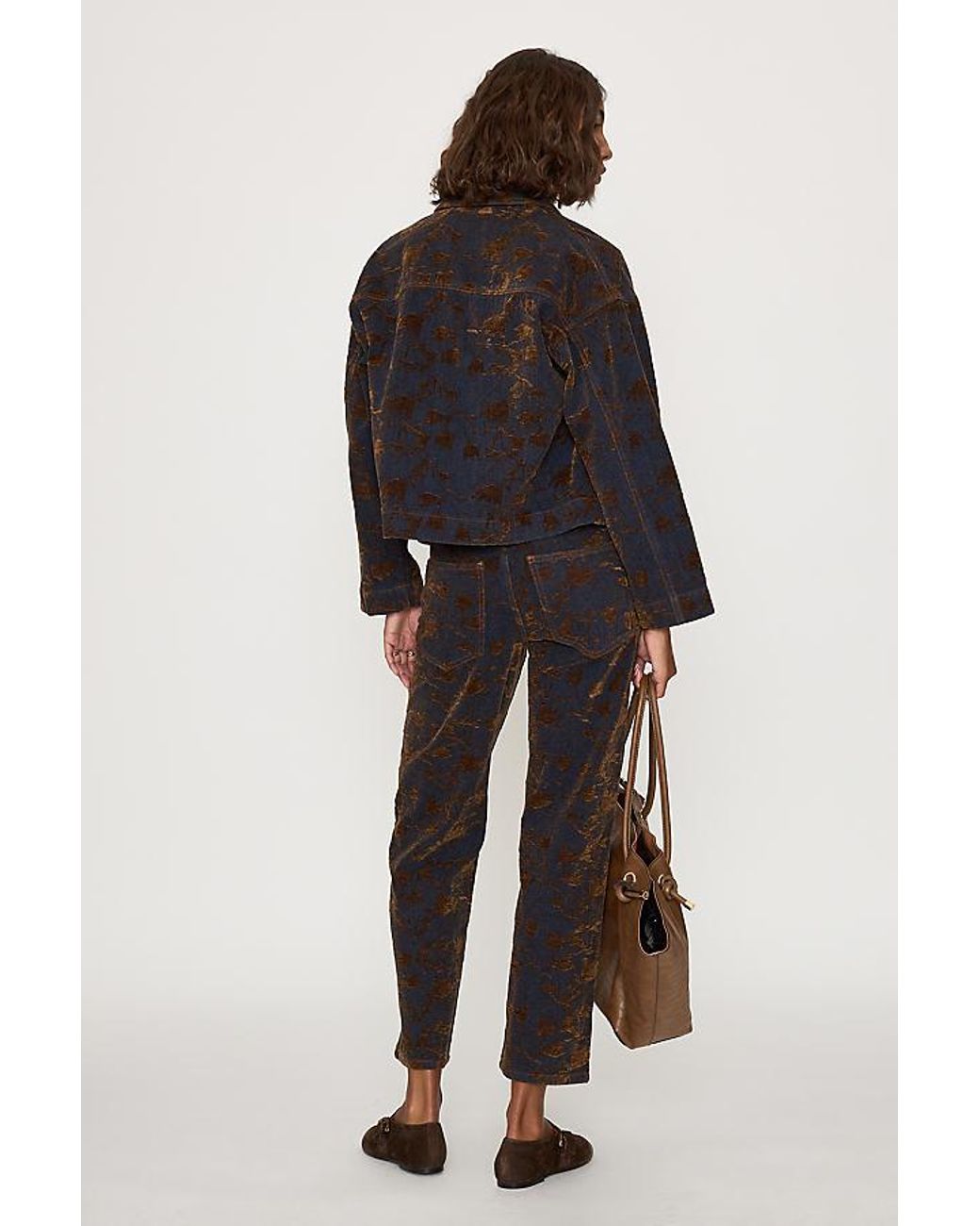 The Tiny Big Sister Blue Denim Jacquard Jacket