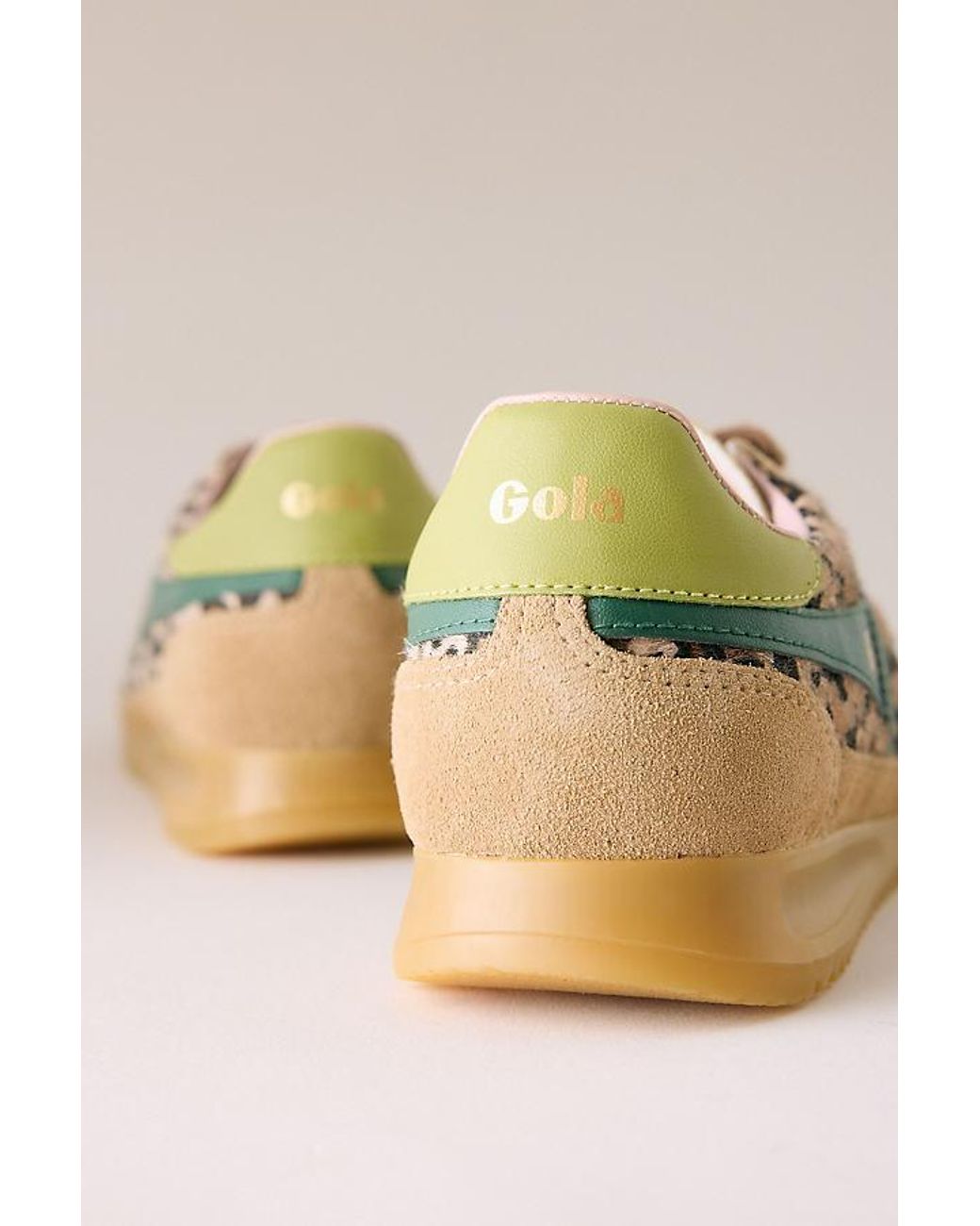 Gola Green X Anthropologie Leopard Tornado Trainers
