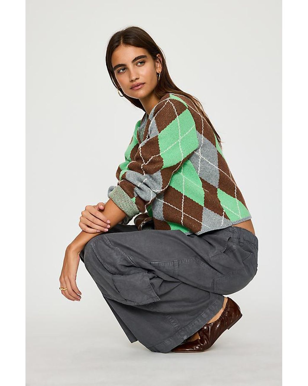 By Anthropologie Black Conna Straight-Leg Cargo Pants