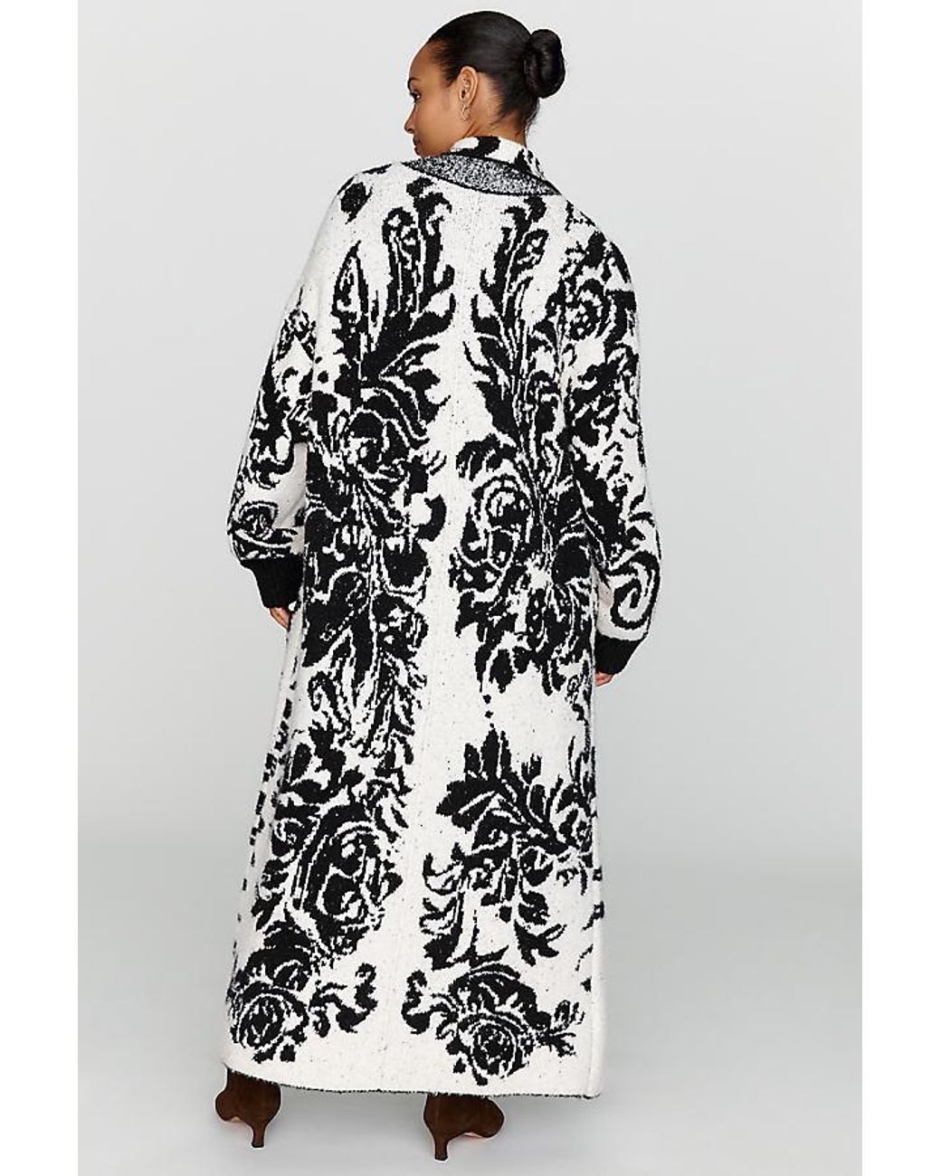 By Anthropologie Black Collared Duster Cardigan