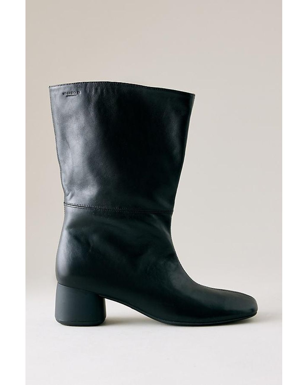 Vagabond Black Vagabond Livia Leather Scrunch Boots