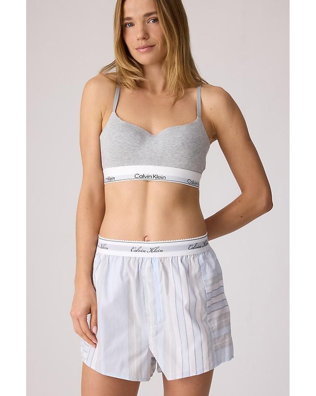 Calvin Klein White Lightly Lined Bralette