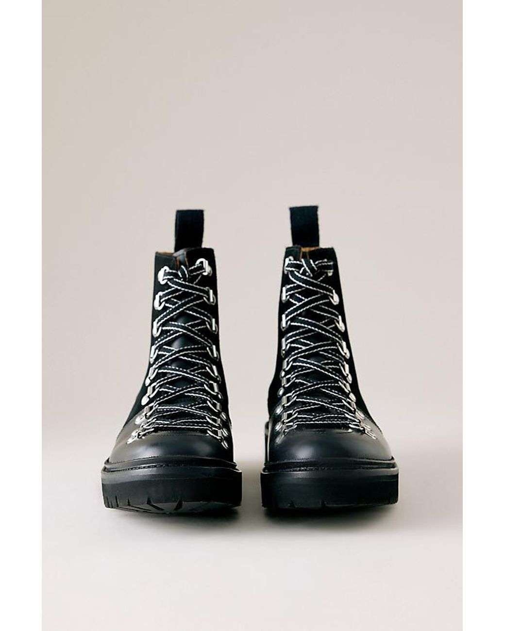 GRENSON Black Nanette Hiker Boots