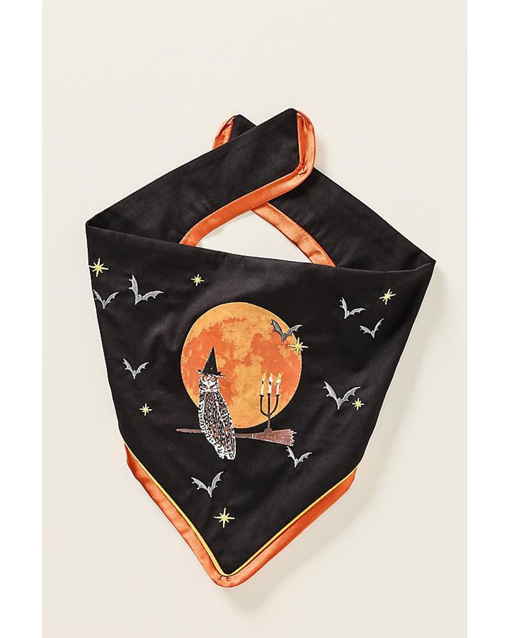 Anthropologie Black Halloween Pet Bandana
