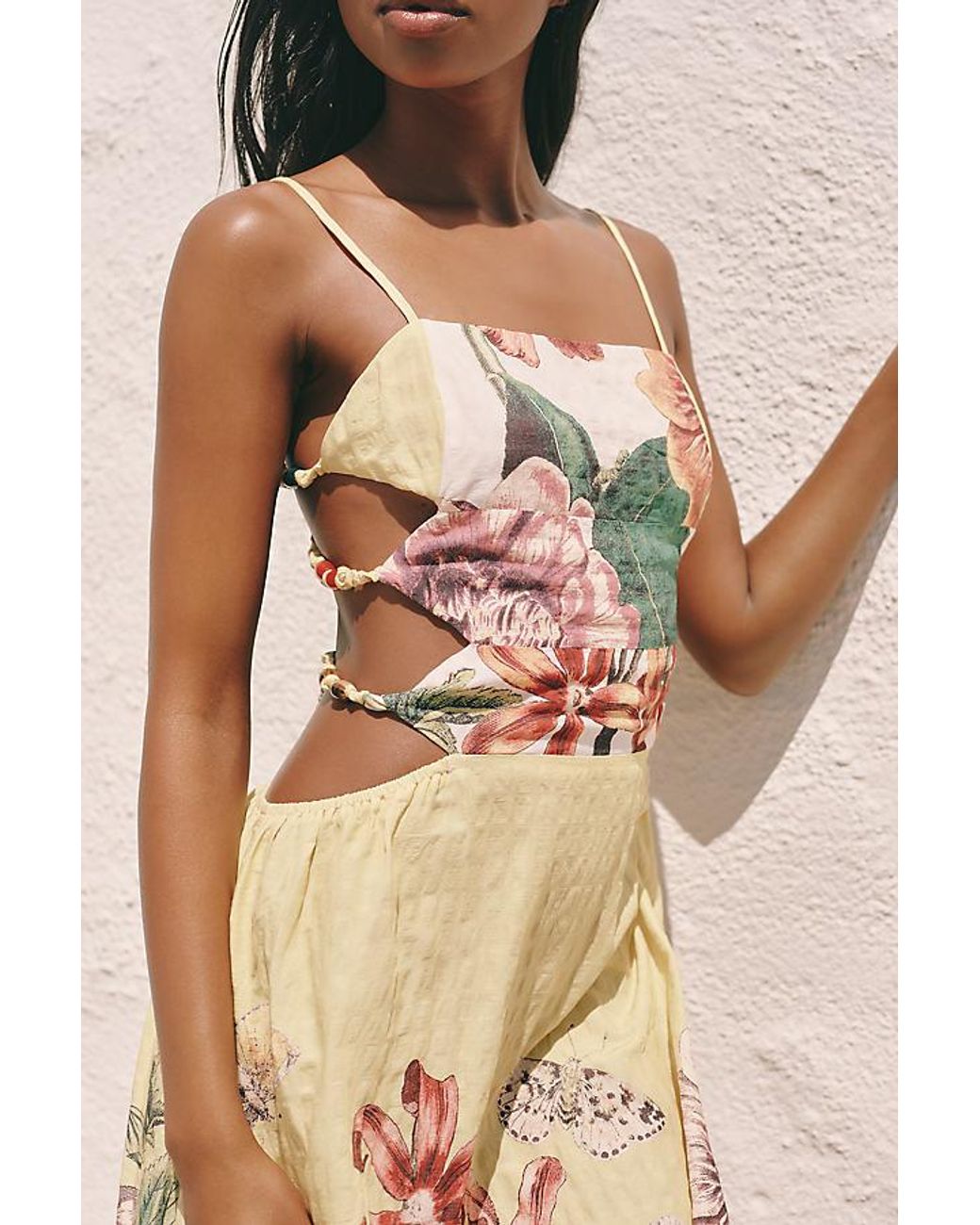 Celandine Multicolor X Emily Carter Sleeveless Beaded Midi Dress