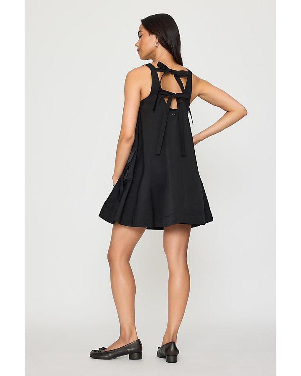 Damson Madder Black Cairo Mini Swing Dress