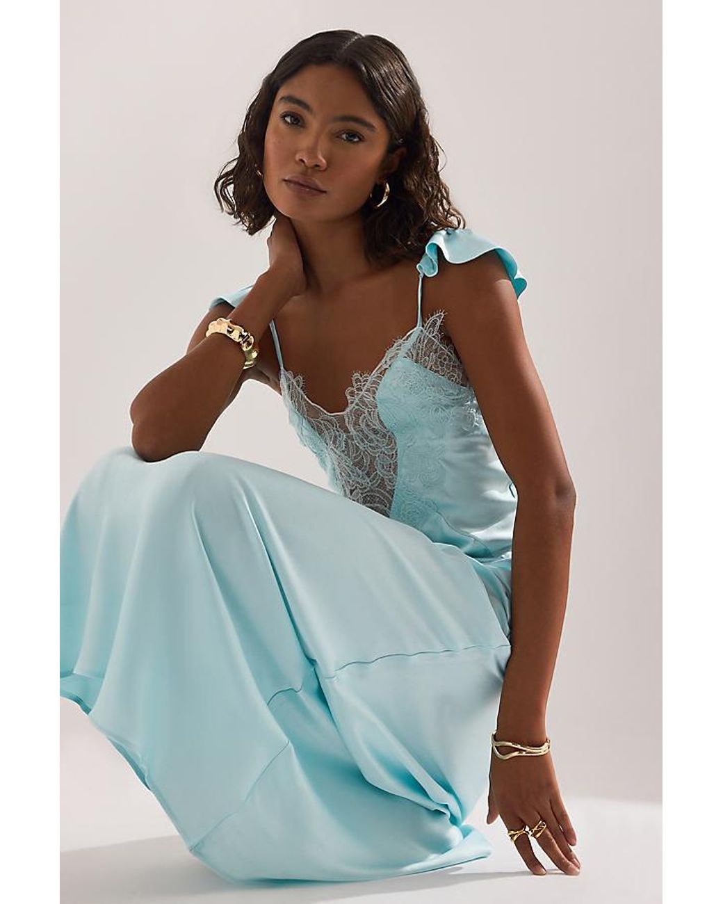 Bardot White Ivy Lace Detail Maxi Dress