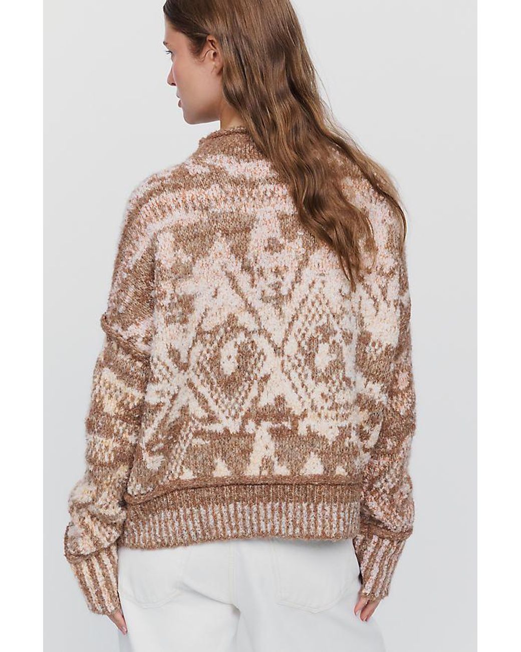 Pilcro Gray Relaxed Roll-Neck Jumper