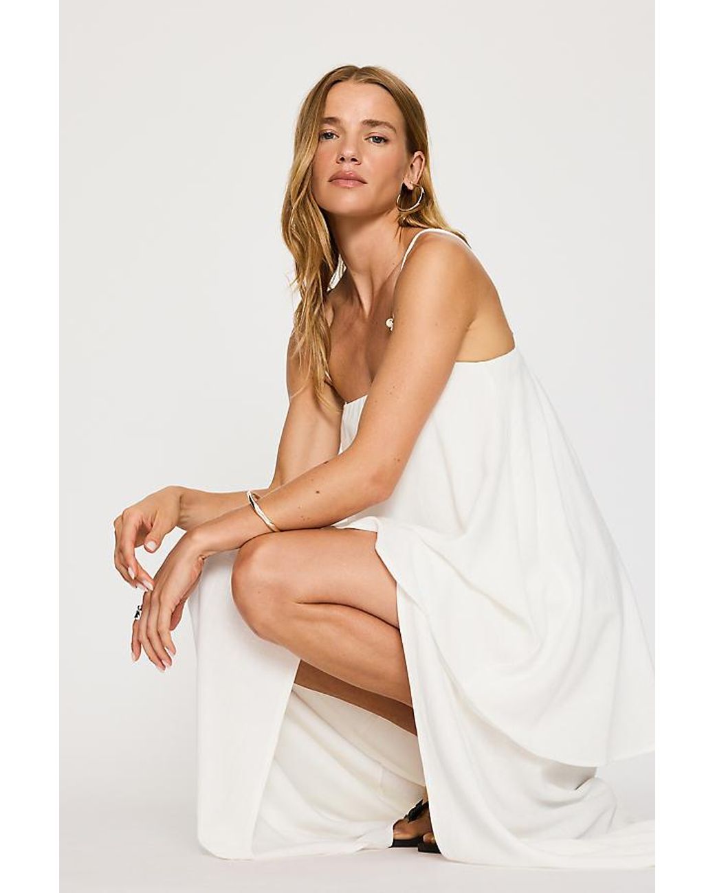 4th & Reckless White Salma Layered Maxi Dress