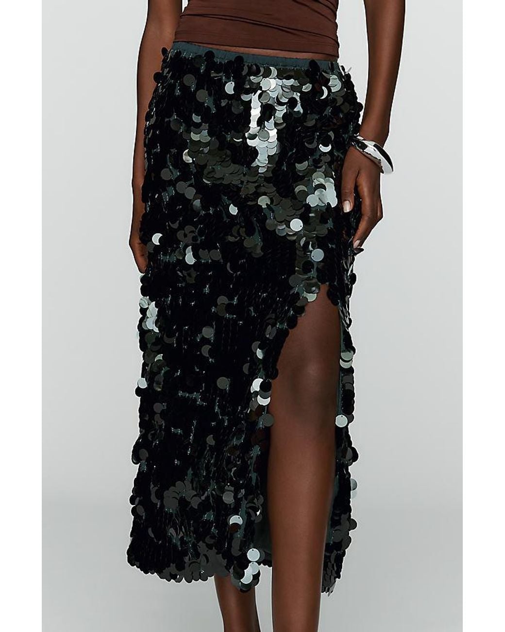 Maeve Multicolor Sequin Midi Skirt