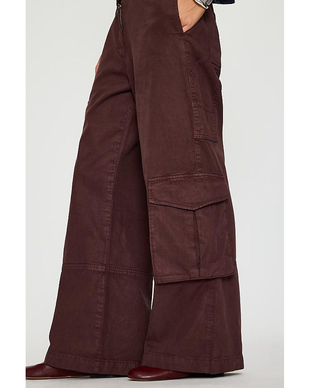 By Anthropologie Red Conna Straight-Leg Cargo Pants