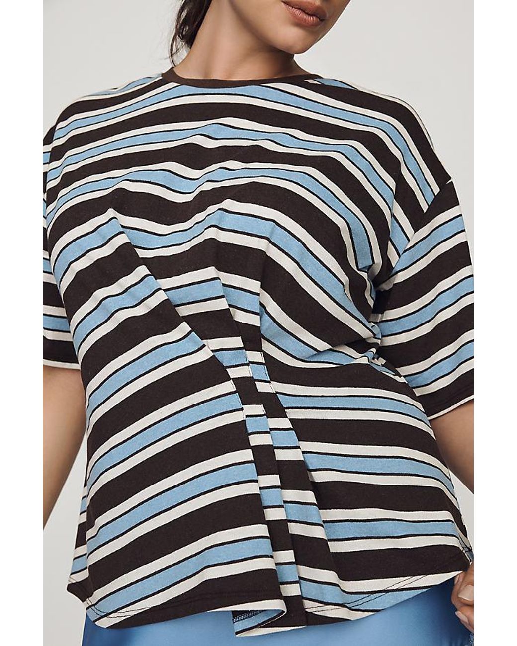 Pilcro Multicolor Pleated Waist T-Shirt