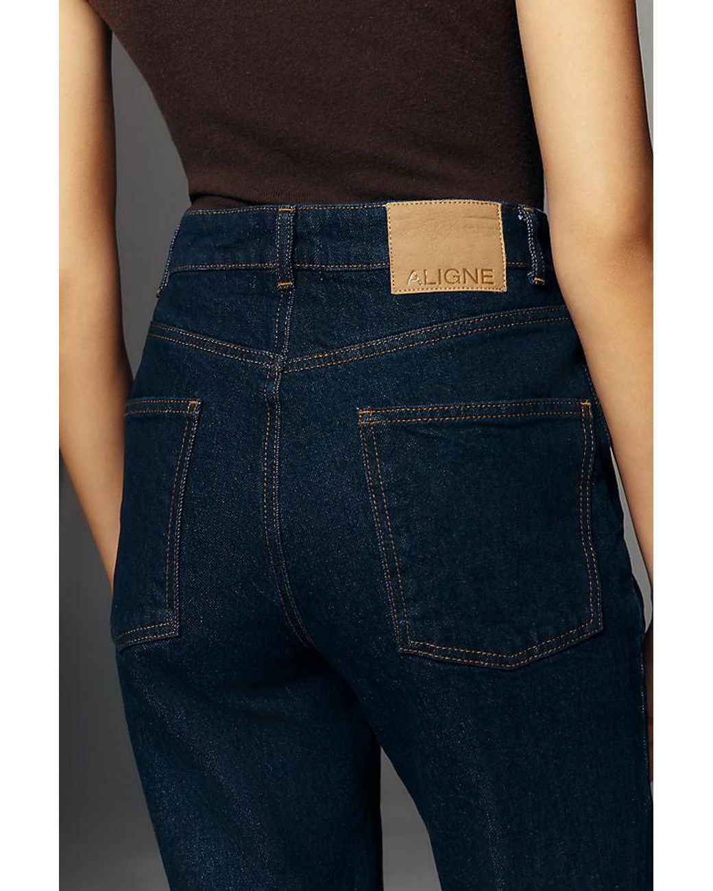 ALIGNE Blue Mid-Rise Flare Jeans