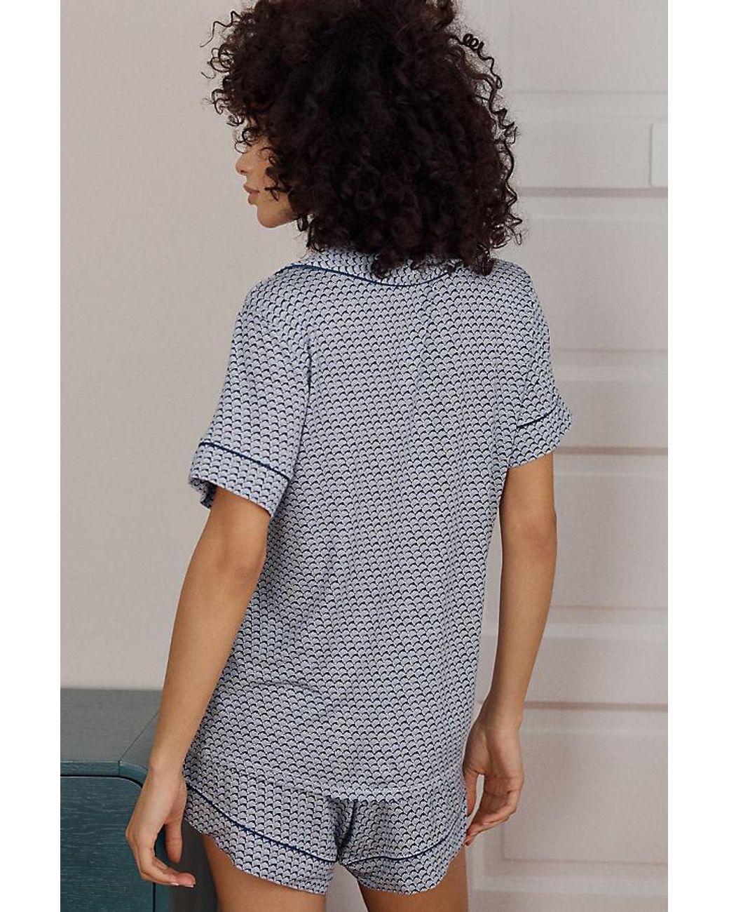 Eberjey Multicolor Short-Sleeve Shorts Pyjama Set