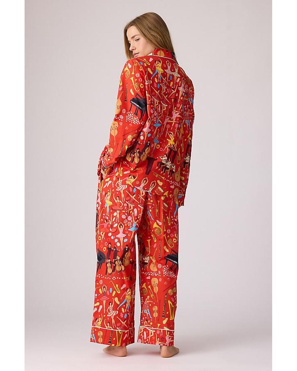 Karen Mabon Red Nutcracker Long Pyjama Set