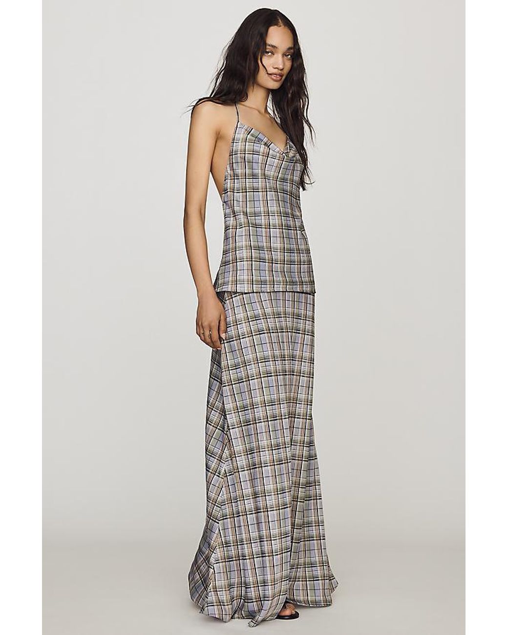 By Anthropologie Multicolor Cowl Halter Top
