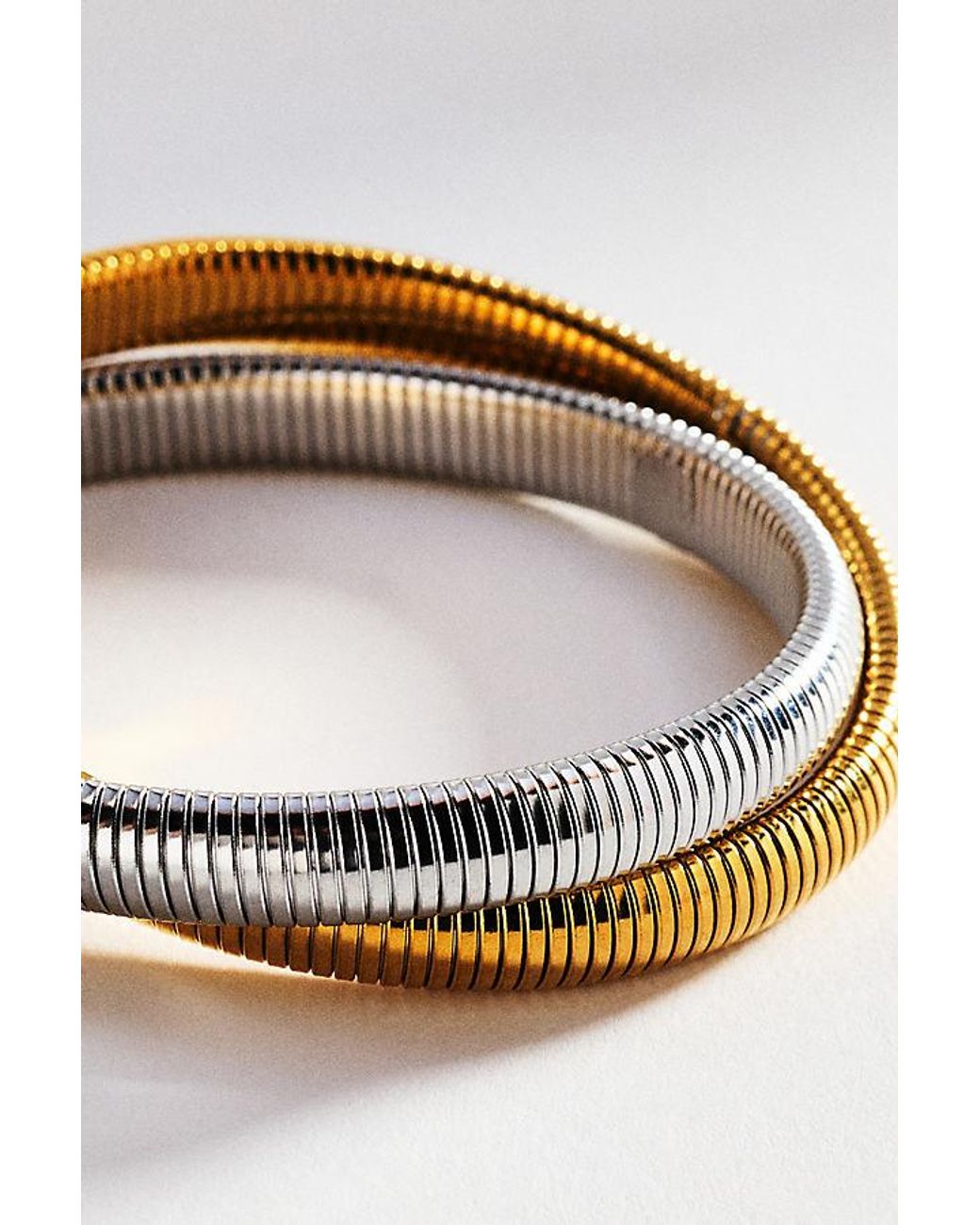 By Anthropologie Multicolor Textured Metal Bracelet