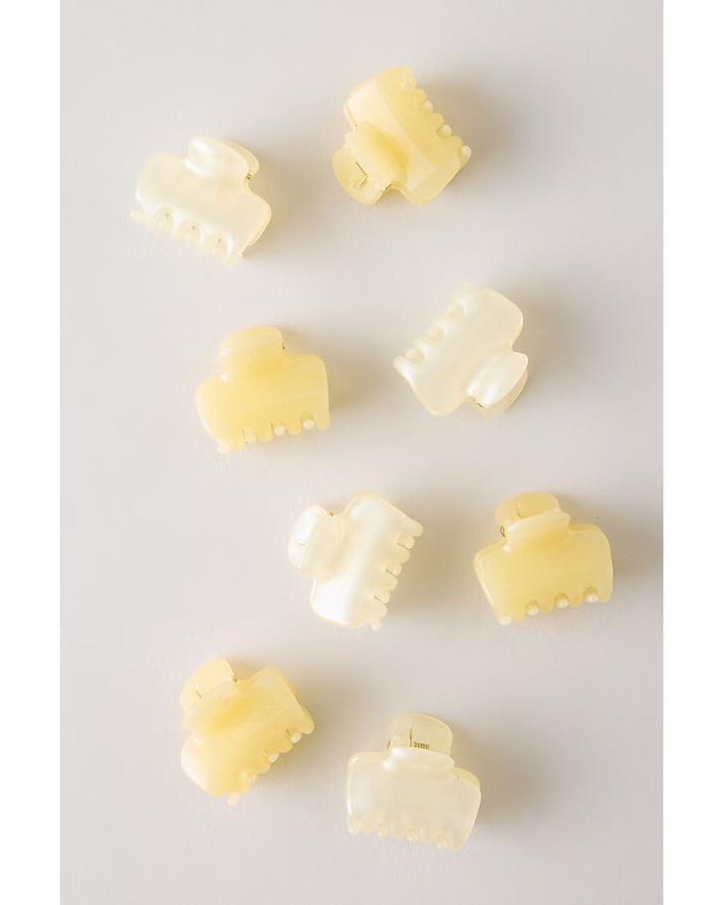 Kitsch Natural Mini Cloud Claw Clips, Set Of 8
