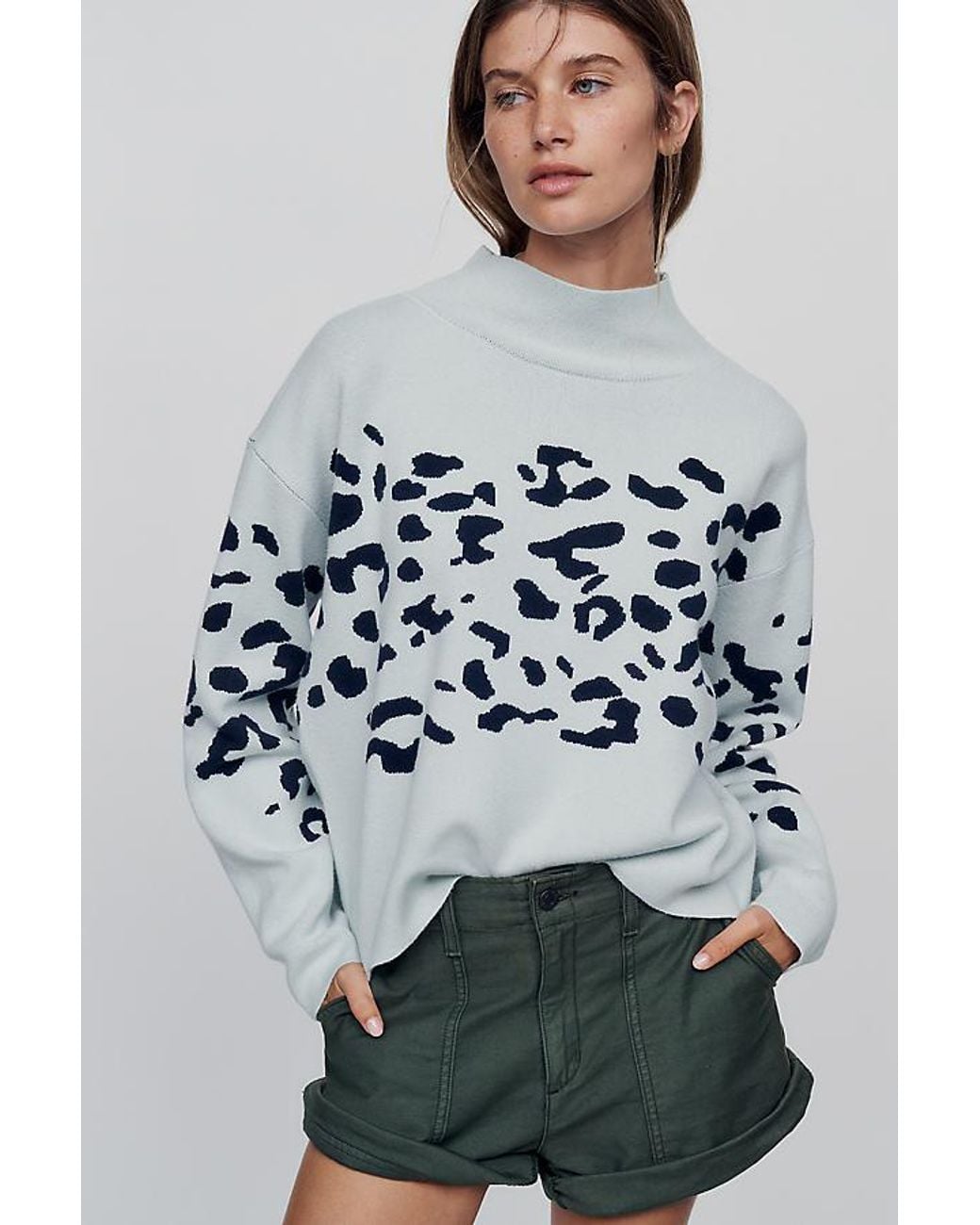 Maeve Multicolor Carys Mock-Neck Jumper