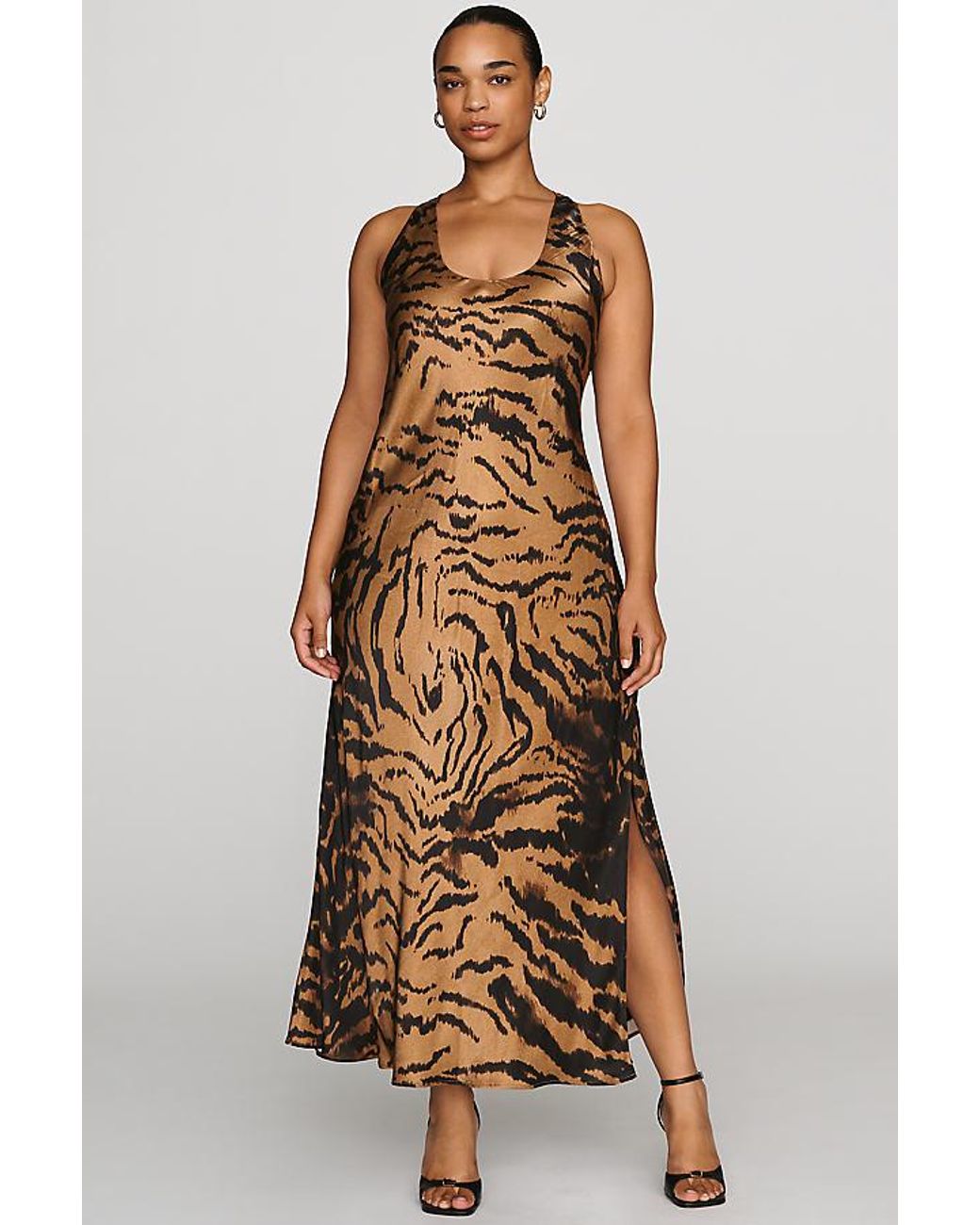 By Anthropologie Multicolor Open-Back Midi Dress