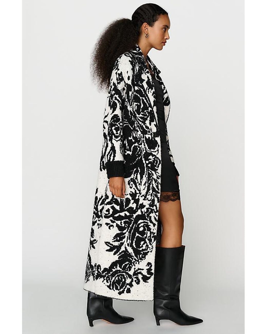 By Anthropologie Black Collared Duster Cardigan