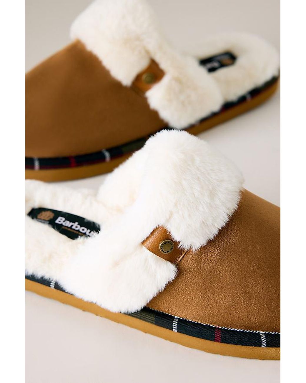 Barbour Brown Claudia Mule Slippers