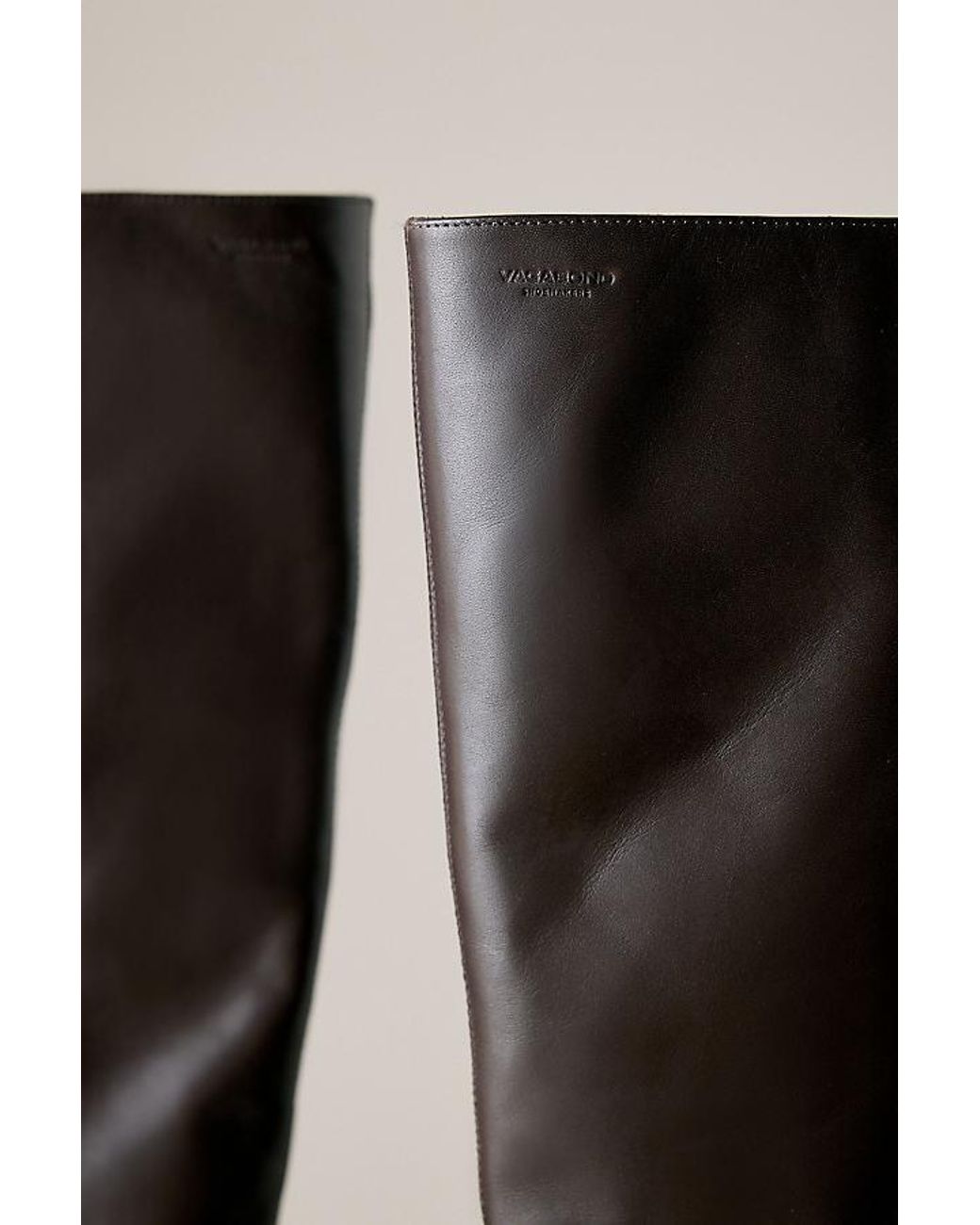 Vagabond Black Vagabond Livia Tall Leather Scrunch Boots