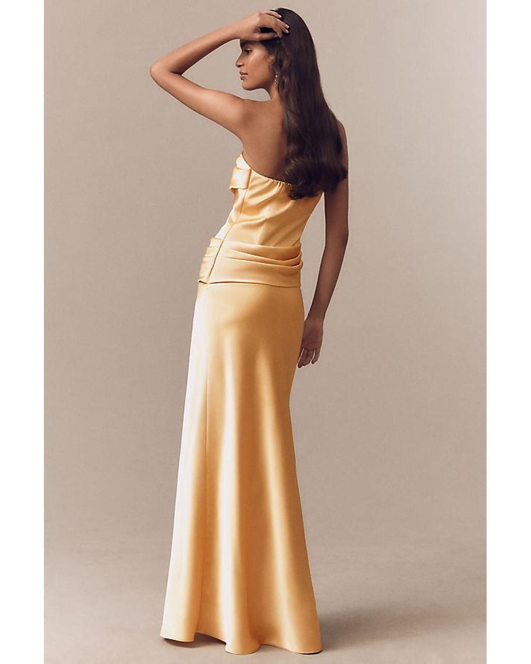 Mare Mare Strapless Ruched Corset Dress in Natural | Lyst UK Mare Mare Strapless Ruched Corset Dress in Natural | Lyst UK