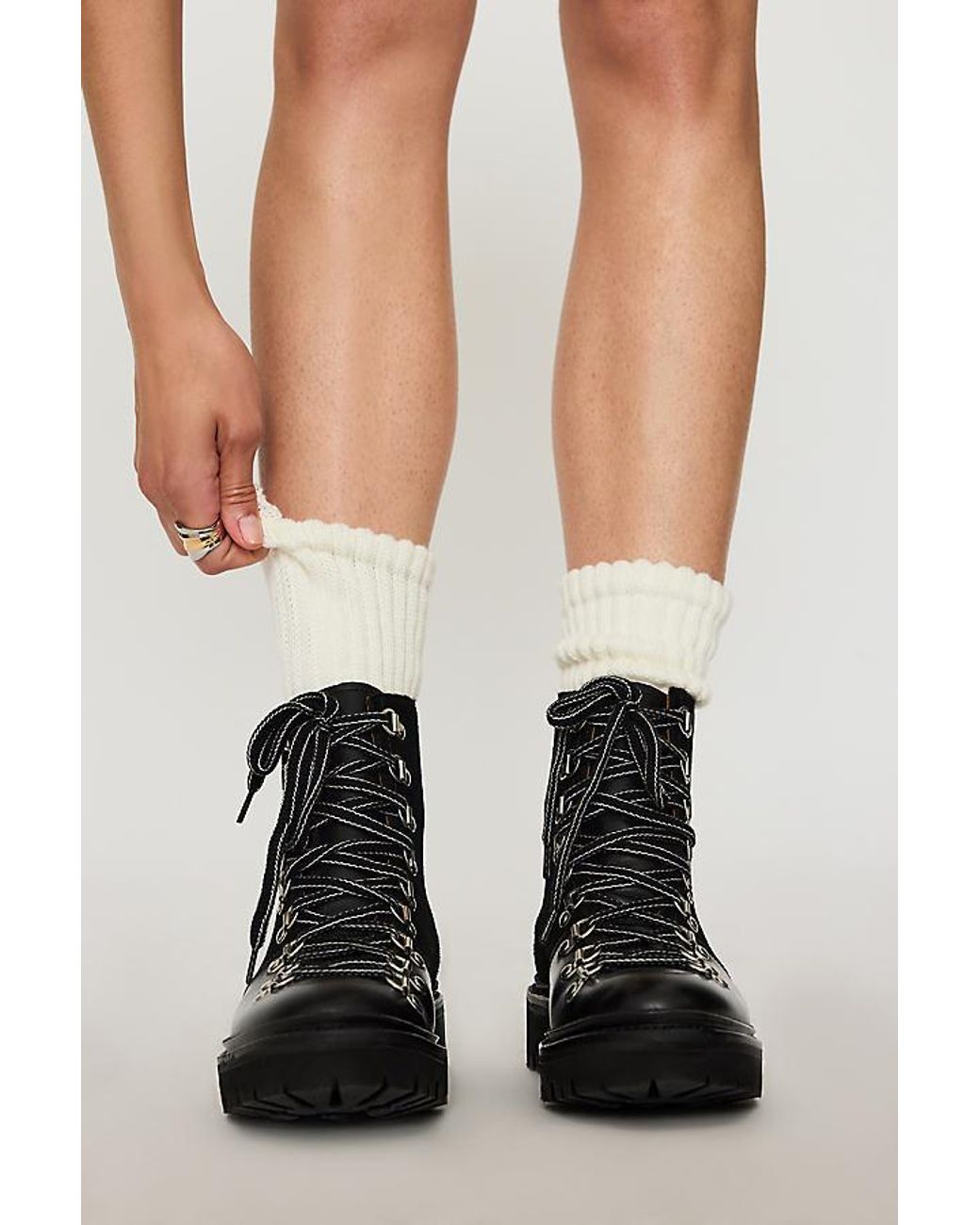 By Anthropologie White Sporty Scrunch Socks