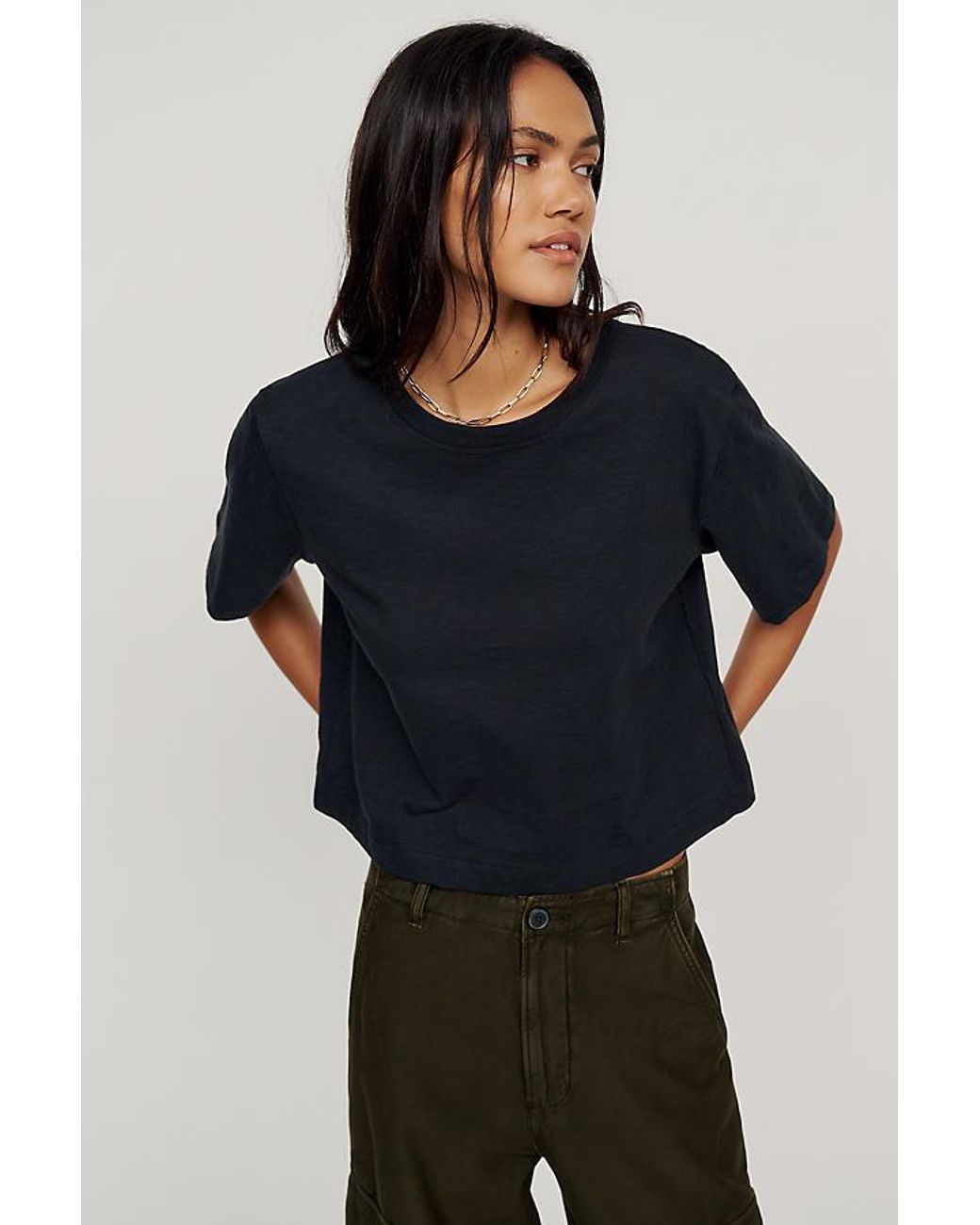 Maeve Black The Corey Short-Sleeve Boxy T-Shirt By