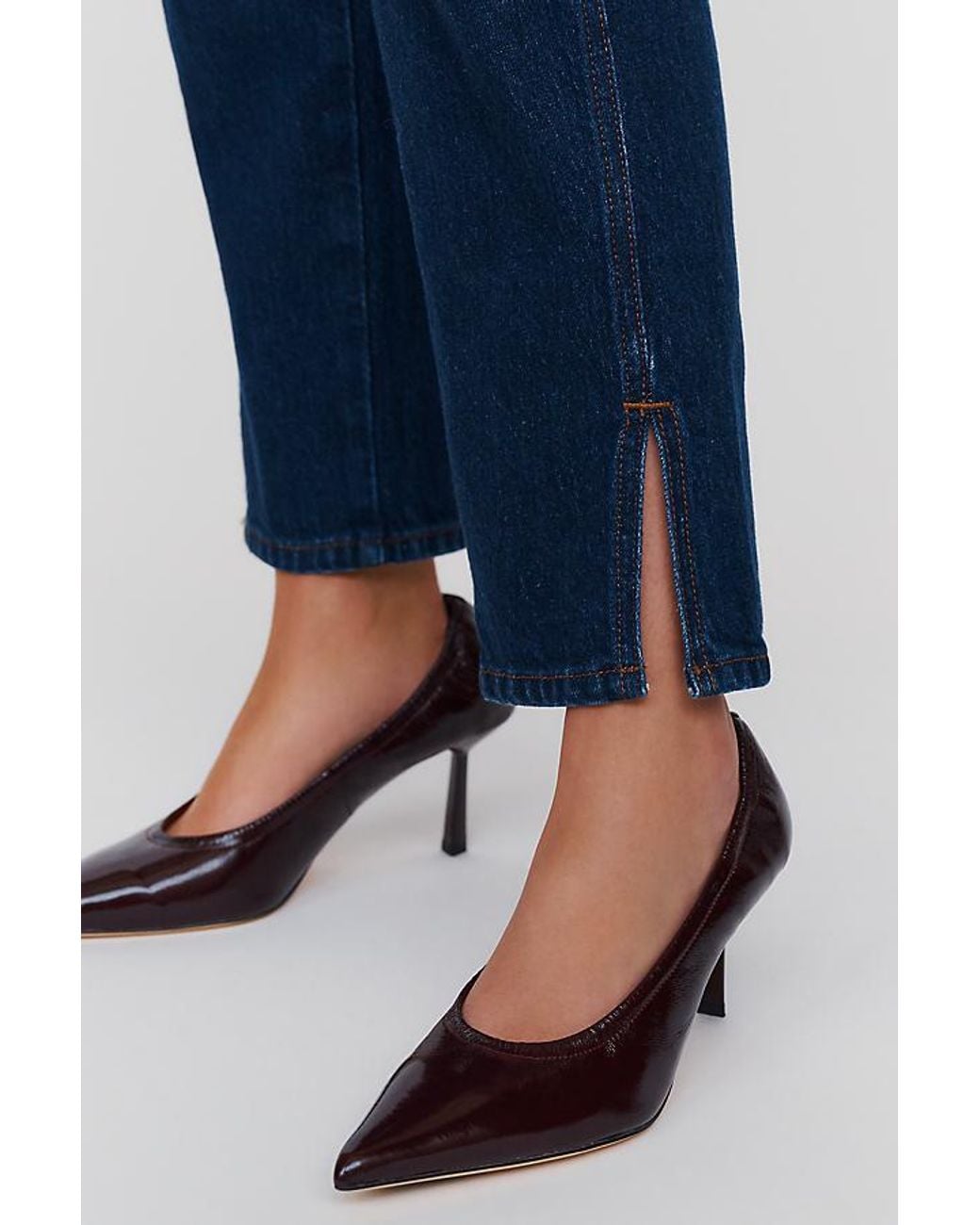Maeve Blue Soirée Ready Mid-Rise Skinny Jeans