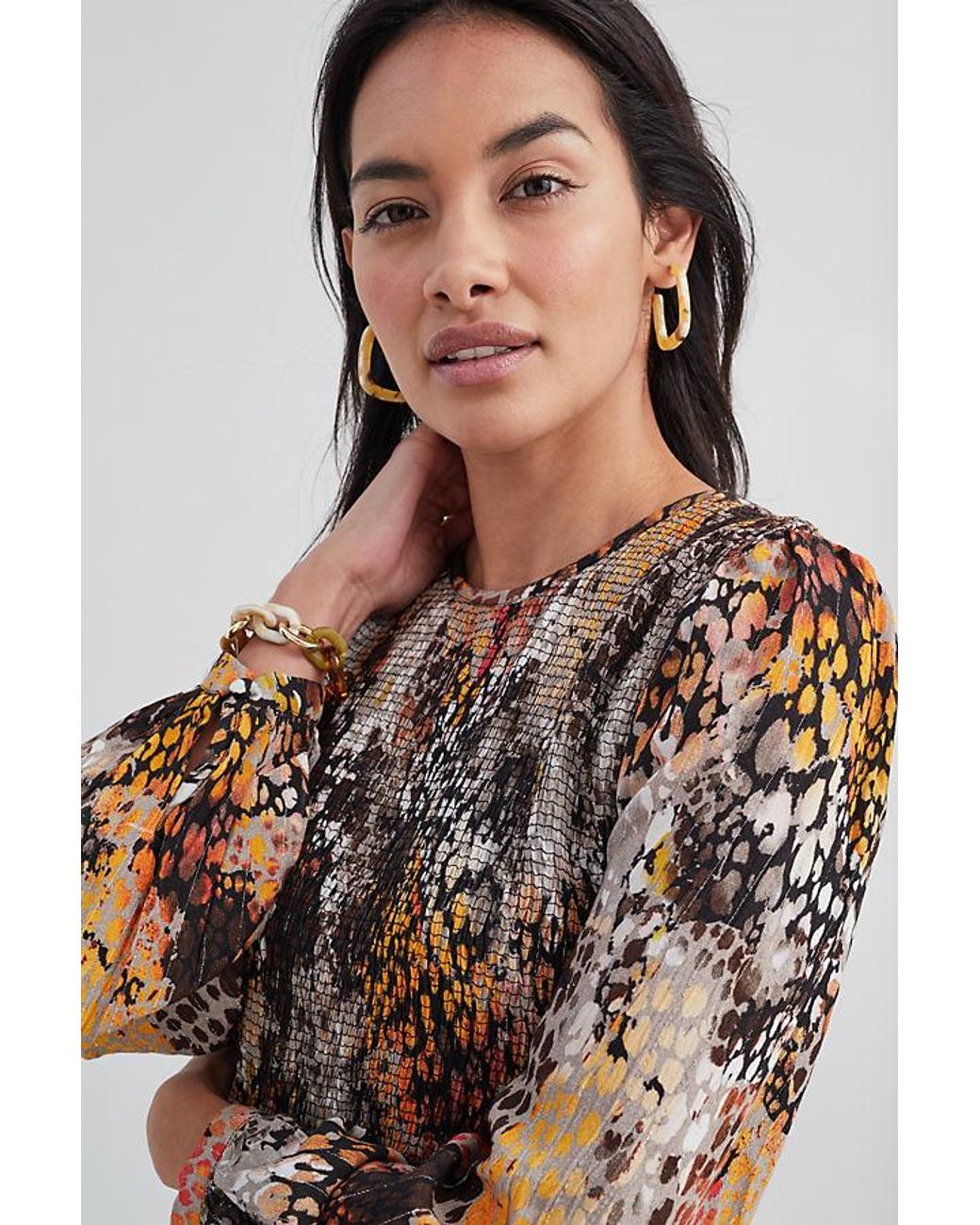 Conditions Apply Printed Midi Dress 