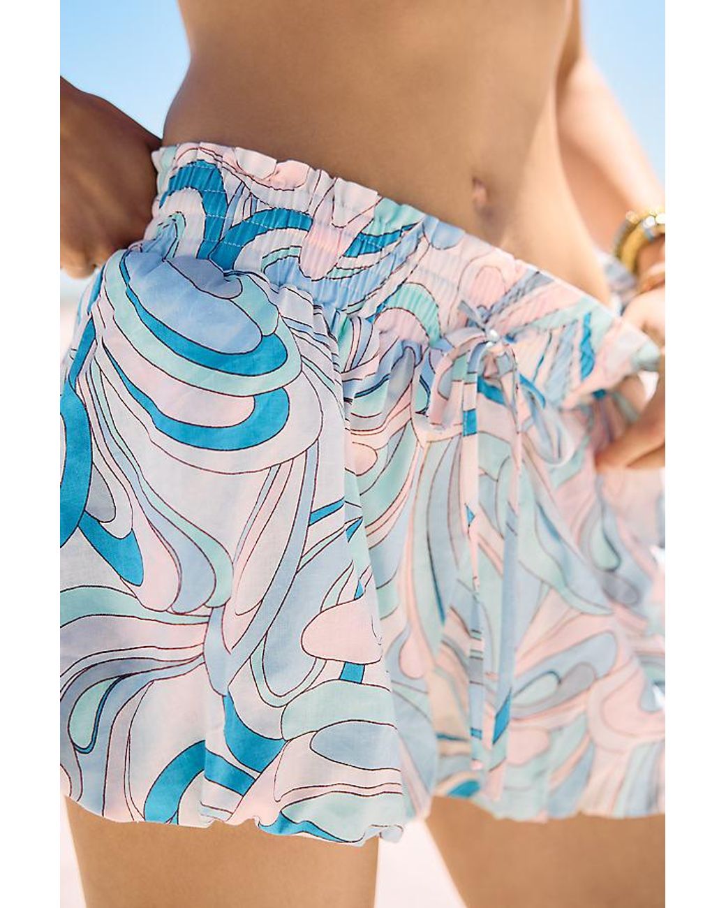 Celandine Brown Bubble Bloomer Shorts