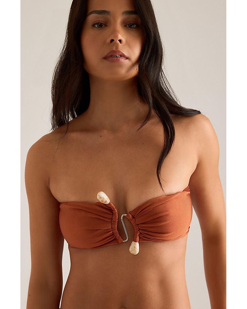 Bardot Brown Rymona Bandeau Bikini Top