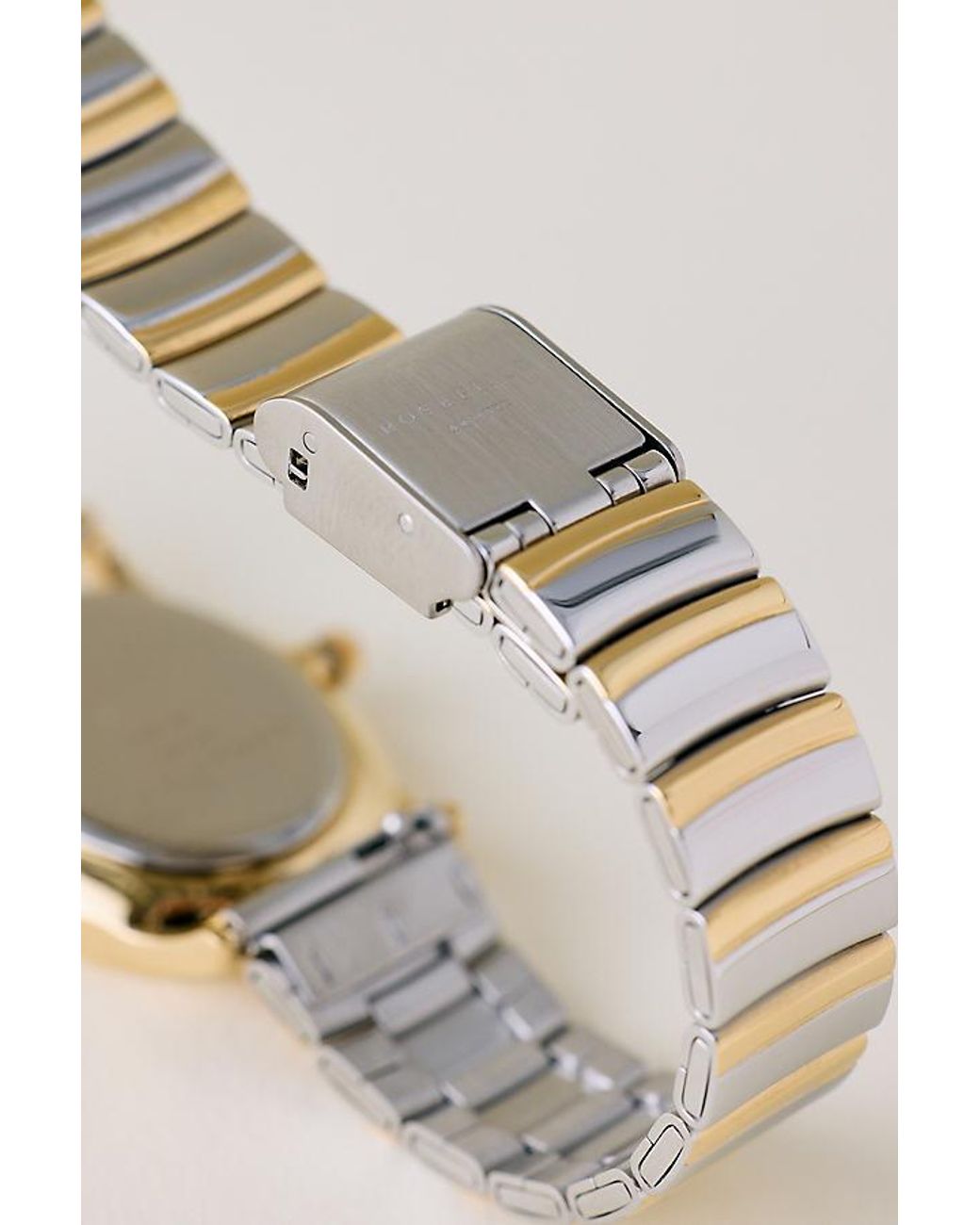 ROSEFIELD Natural Oval Two-Tone Watch