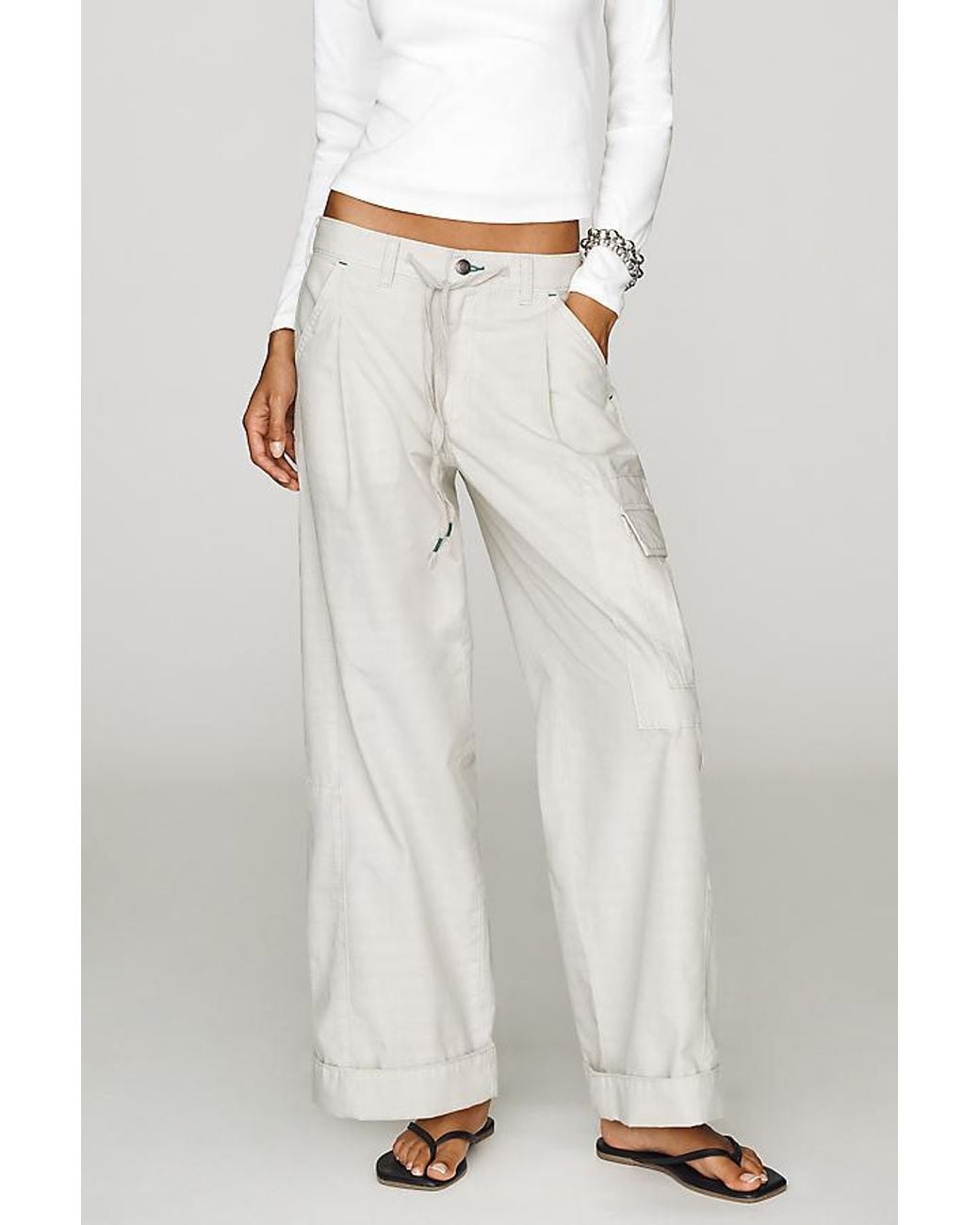 Pilcro Gray Cade Utility Cargo Pants