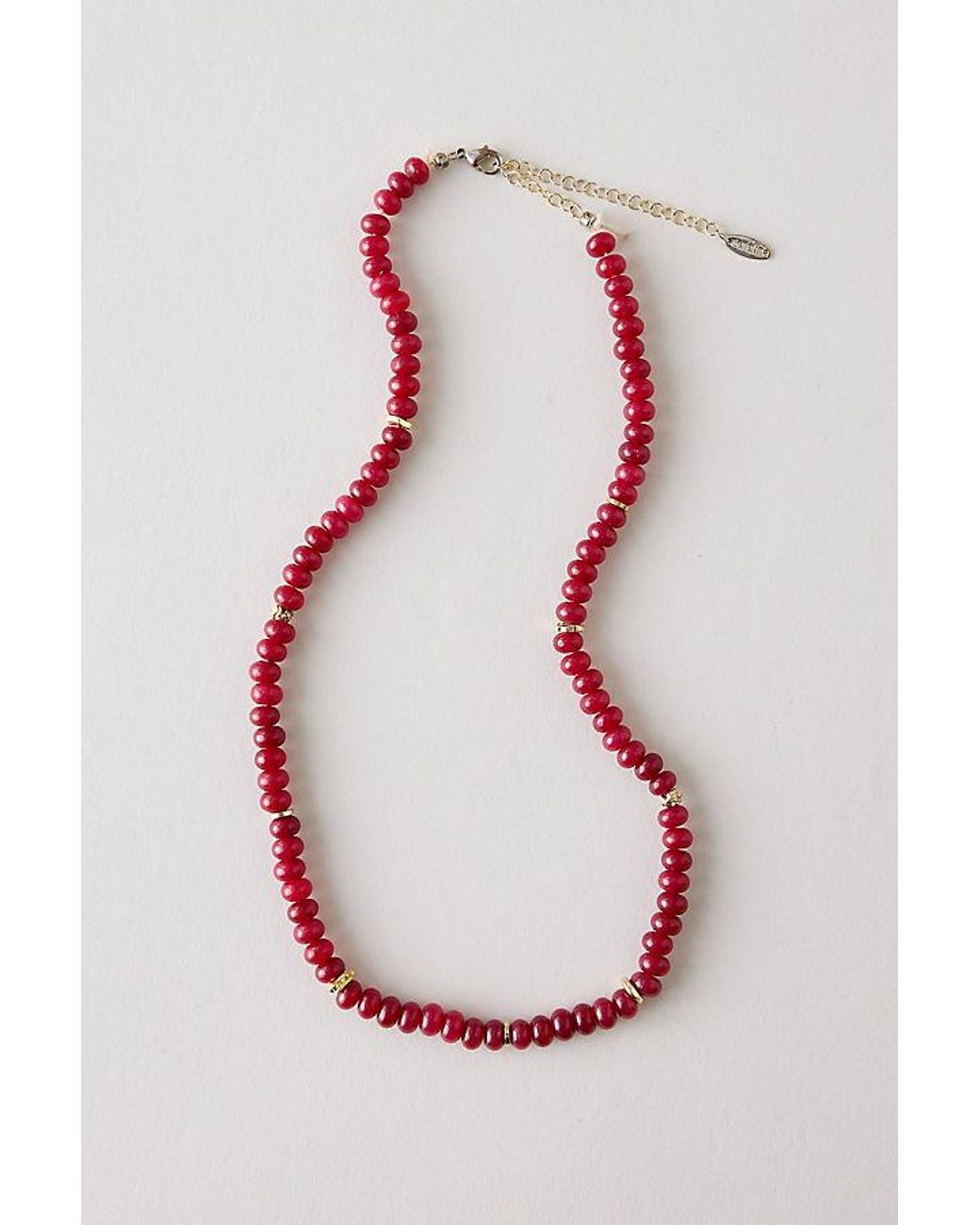 By Anthropologie Pink Beaded Necklace