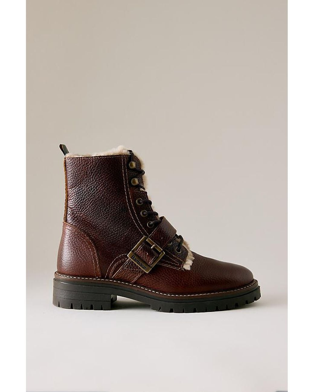 Barbour Brown Pendle Leather Boots