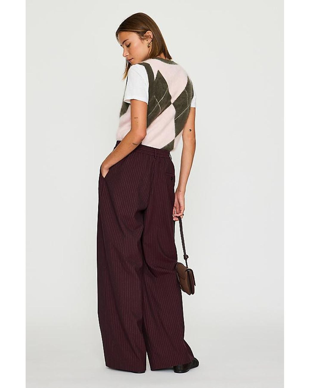 Maeve Black The Avery Wide-Leg Pleated Trousers By Drawstring Edition