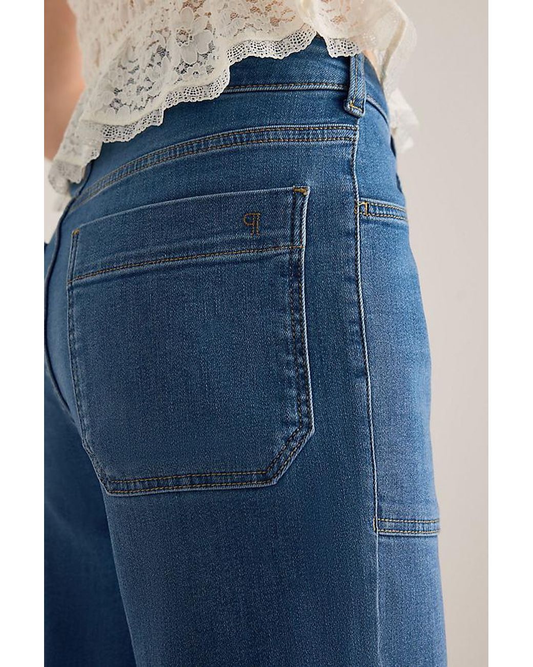 Pilcro Blue The Rylan High-Rise Flare Jeans By