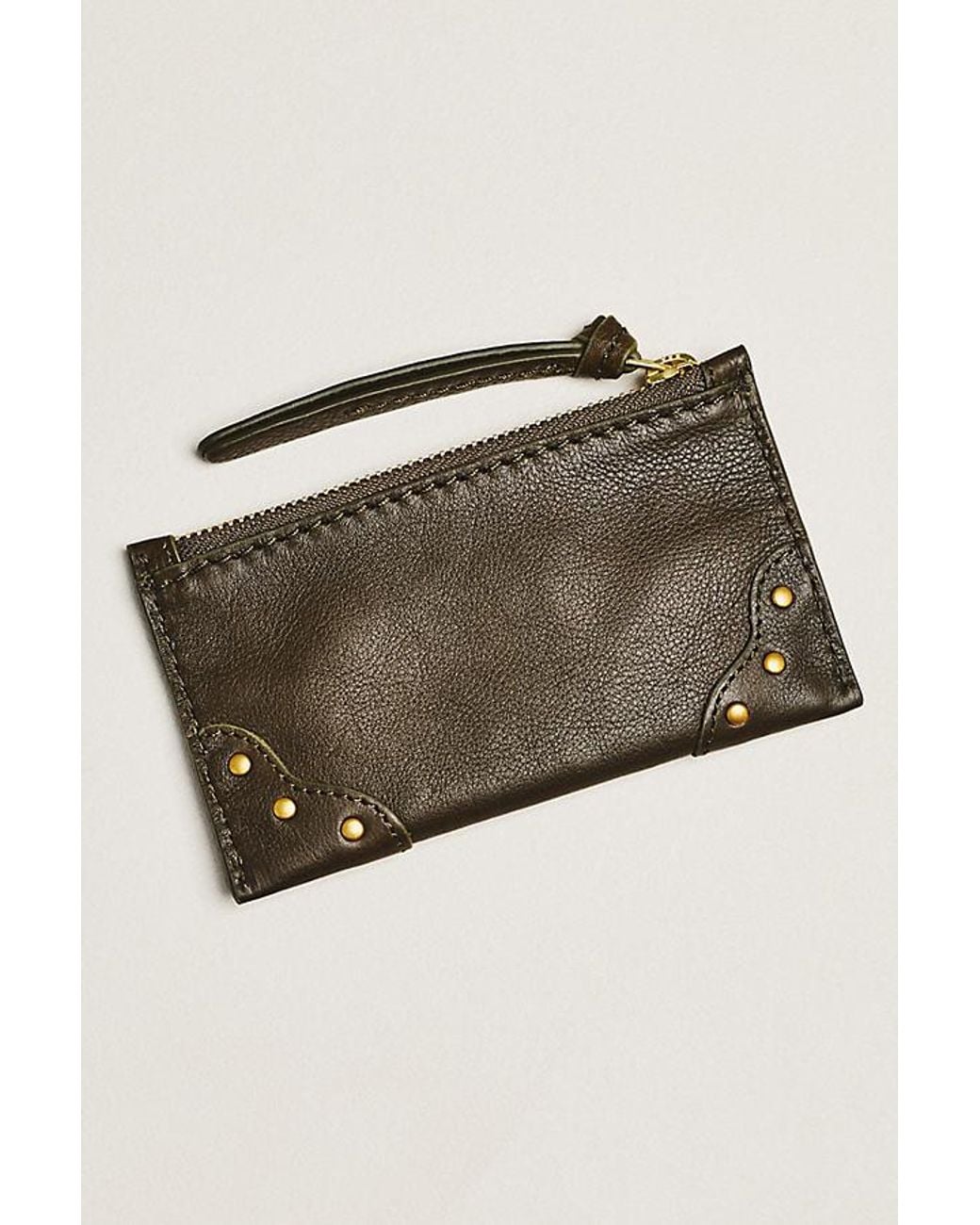By Anthropologie Natural Arina Leather Card Case