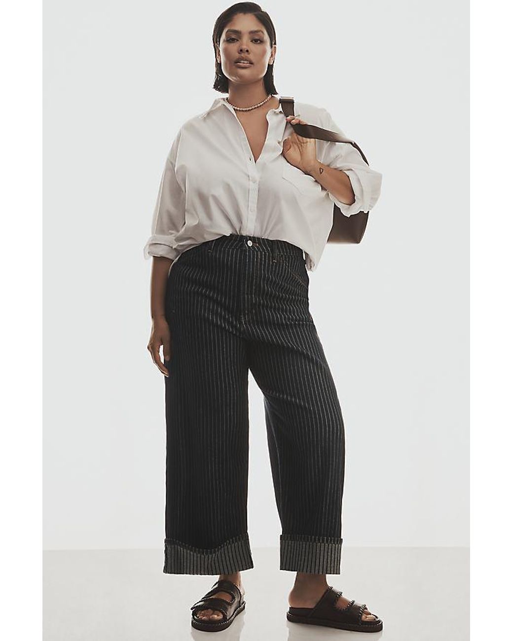 Pilcro Blue The Kayden High-Rise Carpenter Barrel Jeans By