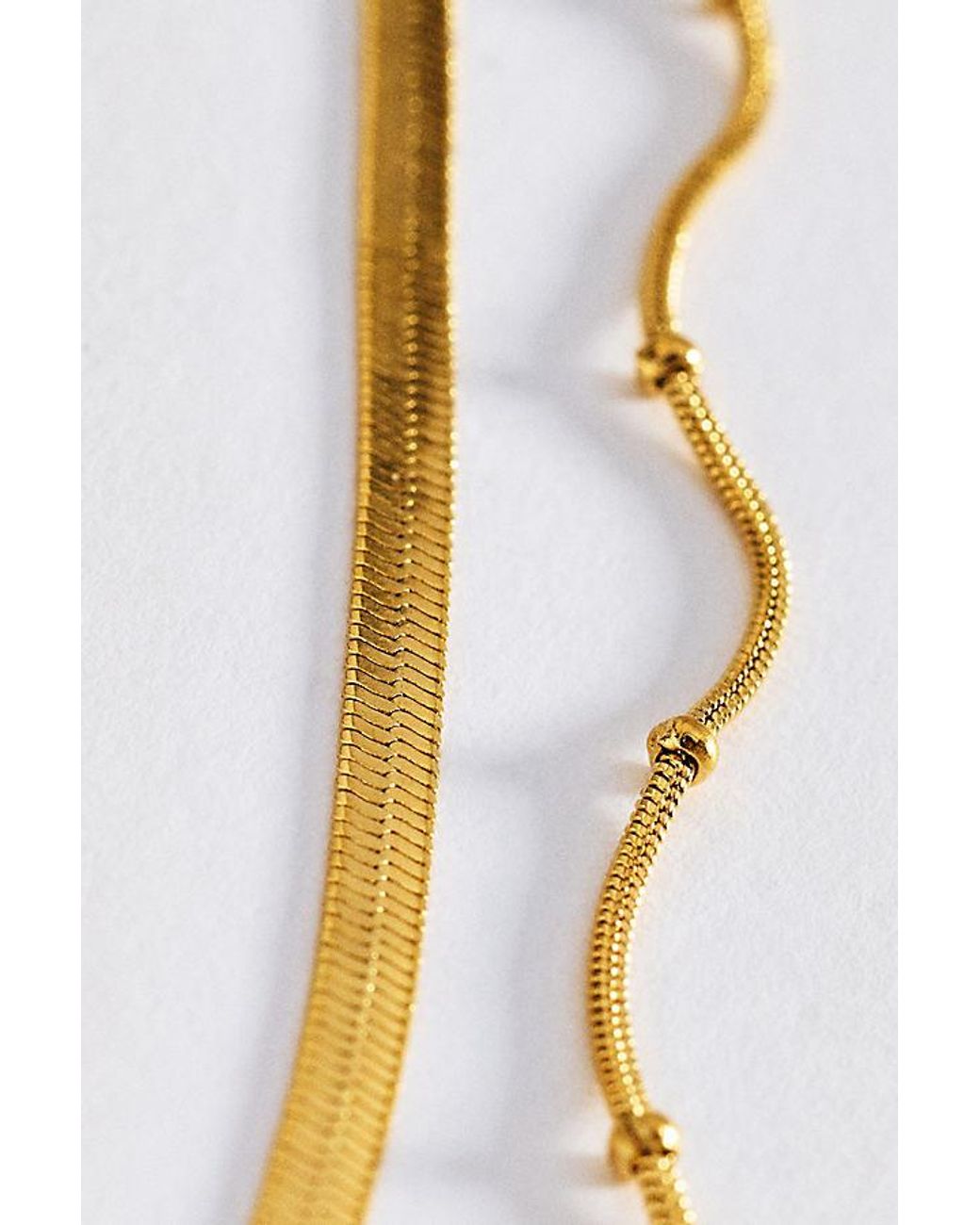 By Anthropologie White Water-Resistant Layered Necklace