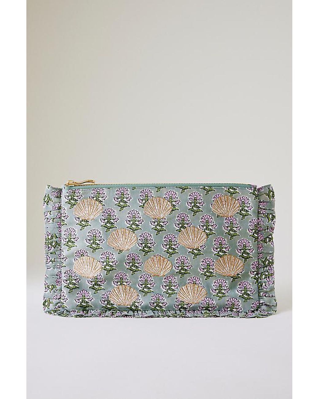 Elizabeth Scarlett Rebirth Ruffle Pouch in Grey | Lyst UK