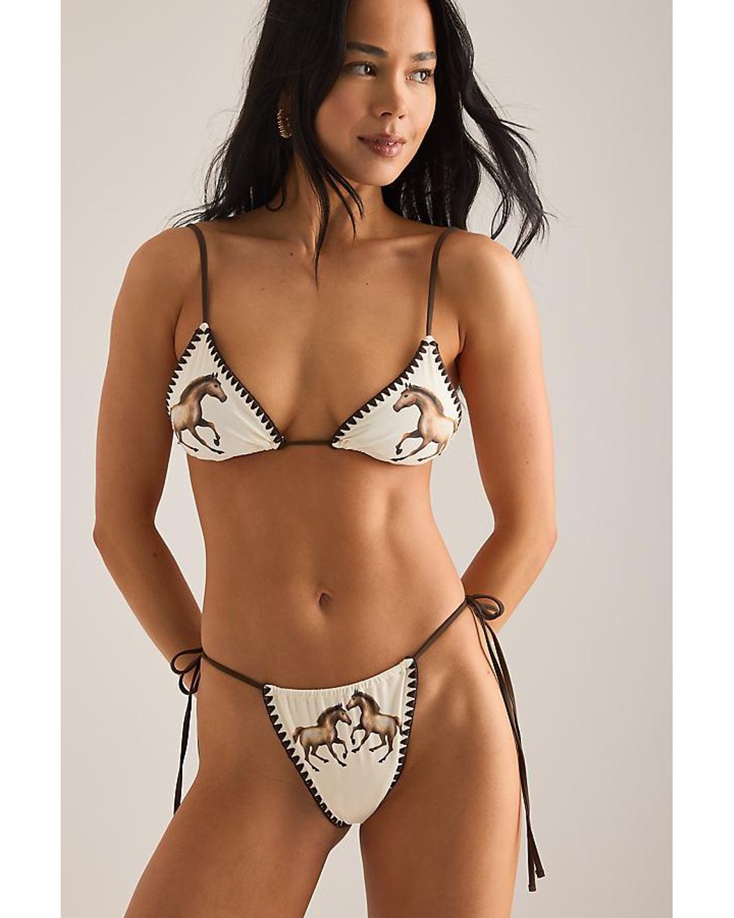 Wild Lovers Brown Howdy Bikini Bottoms