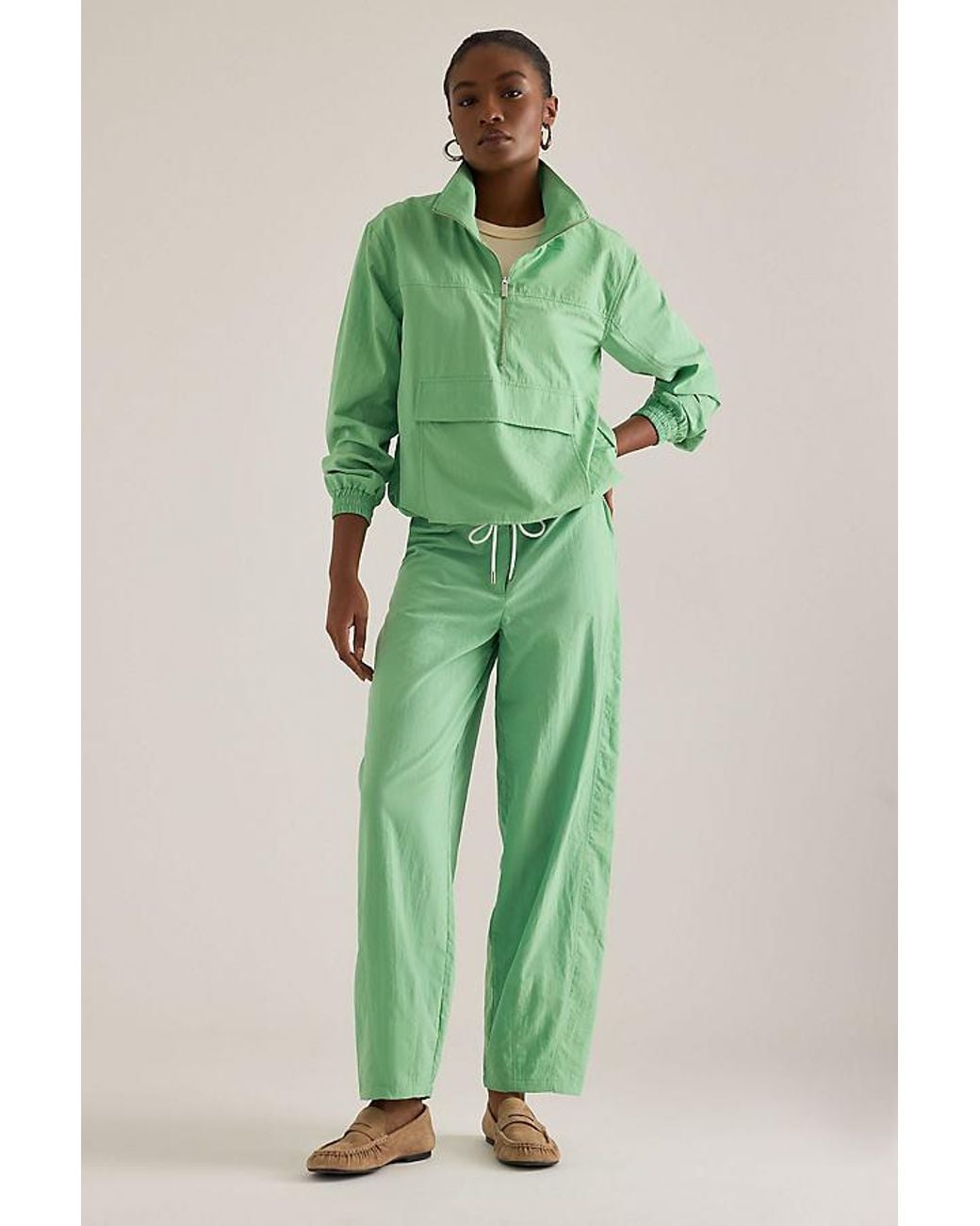 ALIGNE Green Rain Half-Zip Jacket